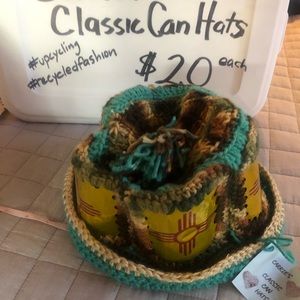 Beer Can Hat Handmade from Santa Fe Brewing Company cans one size fits all